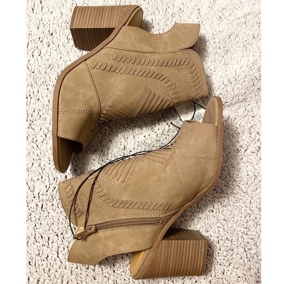 Open Toe Booties - Picture 5 of 7